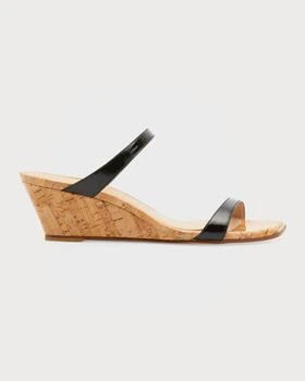 推荐Aleena Patent Two Band Wedge Sandals商品