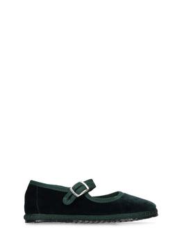 推荐Cotton Velvet Mary Jane Loafers商品