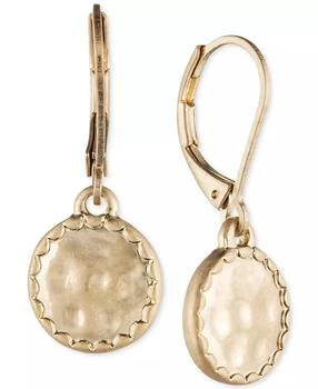 Lonna & Lilly | Gold-Tone Hammered Disc Drop Earrings,商家Macy's,价格¥94
