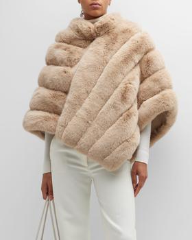 推荐Asymmetrical Faux Fur Poncho商品