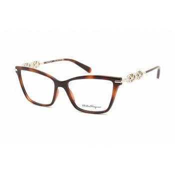 Salvatore Ferragamo | Salvatore Ferragamo Women's Eyeglasses - Tortoise Plastic Cat Eye Frame | SF2921 214,商家My Gift Stop,价格¥446