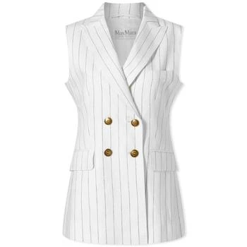 推荐Max Mara Quebec Pin Stripe Waistcoat商品