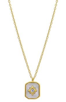 商品14K Gold Plated Mother-of-Pearl Star Pendant Necklace,商家Nordstrom Rack,价格¥183图片