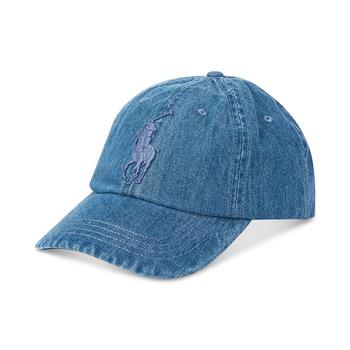 ralph lauren mens衣服, Ralph Lauren | Men's Big Pony Denim Ball Cap商品图片 7.4折