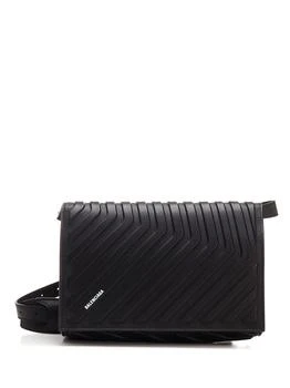推荐Balenciaga Car Flap Logo Printed Shoulder Bag商品
