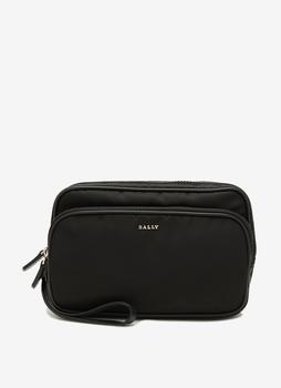 推荐NEW Bally Centon Men's 6231785 Black Nylon Clutch Bag MSRP商品