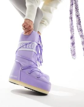 推荐Moon Boot high ankle snow boots in lilac商品