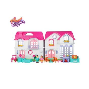 Redbox | Princess Sapphire Deluxe Doll House, 17 Piece,商家Macy's,价格¥298