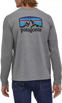 Patagonia | Patagonia Men's Fitz Roy Horizons Responsibili-Tee Long Sleeve Graphic T-Shirt 