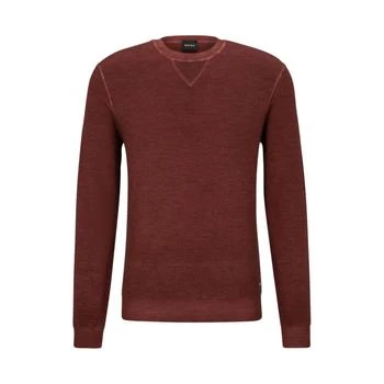 Hugo Boss | Structured-knit sweater in virgin wool, silk and cashmere 5折, 独家减免邮费