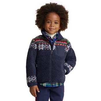Ralph Lauren | Toddler and Little Boys Fair Isle Teddy Fleece Jacket,商家Macy's,价格¥485