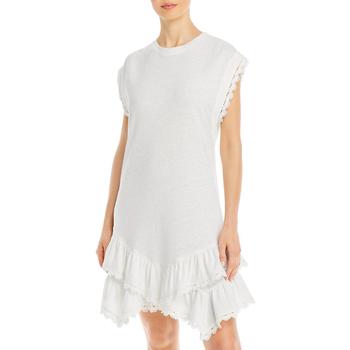 10 Crosby Derek Lam, Derek Lam | Derek Lam 10 Crosby Womens Jay Linen Blend Ruffled T-Shirt Dress商品图片 2.7折