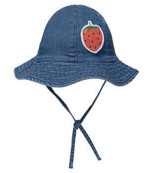 商品Mini Rodini | Strawberry刺绣牛仔渔夫帽,商家MyTheresa CN,价格¥222图片