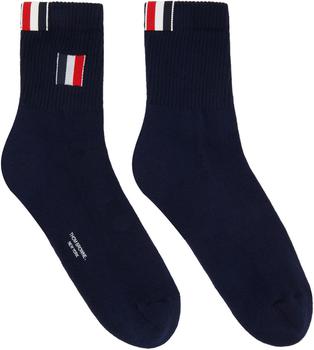 Thom Browne | Navy Cotton Socks商品图片,独家减免邮费