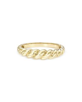 商品Zoe Lev | 14K Yellow Gold Gradient Twist Ring,商家Bloomingdale's,价格¥3821图片