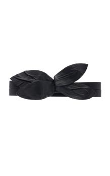 推荐Andres Otalora - Women's Tabio Convertible Leather Wrap Belt - Black - M - Moda Operandi商品