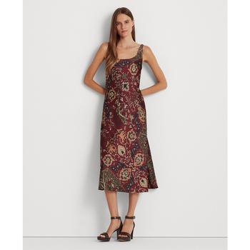 女装拉夫劳伦连衣裙, Ralph Lauren | Women's Printed Satin Sleeveless Dress商品图片 