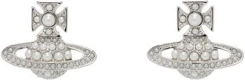 Vivienne Westwood | Silver Luzia Bas Relief Earrings,商家Ssense US,价格¥1566