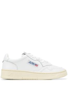 White Leather Sneakers With Logo Autry Woman product img