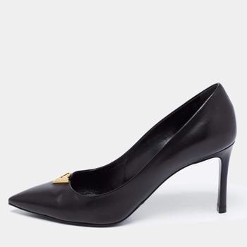 lv高帮鞋, Louis Vuitton | Louis Vuitton Black Leather Heartbreaker Pointed Toe Pumps Size 38商品图片 6.1折