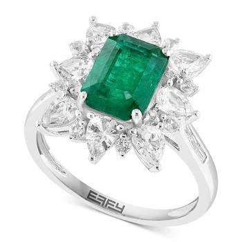 Effy | EFFY® Multi-Gemstone (3-3/8 ct. t.w.) Ring in 14k White Gold,商家Macy's,价格¥26461