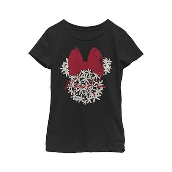 Disney | Girl's Mickey & Friends Flower Minnie  Child T-Shirt商品图片,独家减免邮费