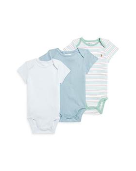 商品Ralph Lauren | Boys' Cotton Bodysuit 3 Pack - Baby,商家Bloomingdale's,价格¥241图片