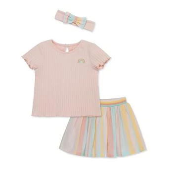 Little Me | Baby Girls Stripe Fashion Skort Set with Headband,商家Macy's,价格¥270