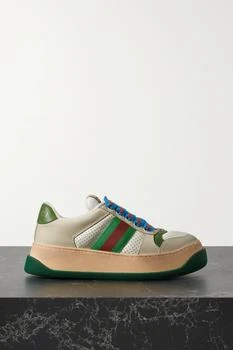 Gucci | Double Screener 仿旧皮革运动鞋  - IT36.5 额外9.5折, 满$100减$5, 满减, 额外九五折