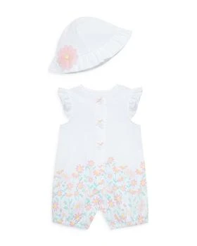 Little Me | Baby Girls' Cotton Meadow Hat & Romper Set 