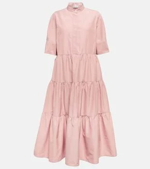 RED Valentino | 分层式棉质混纺中长连衣裙 5.9折×额外9折, 额外九折