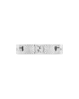 商品Gucci | 18K White Gold Icon Heart & Double G Band Ring,商家Bloomingdale's,价格¥10375图片