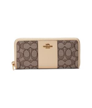 Coach | Box Program Signature Jacquard Slim Accordion Zip商品图片,5折起, 独家减免邮费