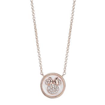 Disney | Crystal Pendant Necklace (0.01 ct. t.w.) in 14K Gold Flash Plated商品图片,3.5折