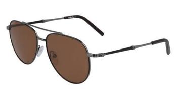 更多菲拉格慕墨镜, Salvatore Ferragamo | Brown Aviator Unisex Sunglasses SF226S 021 58商品图片 2.1折