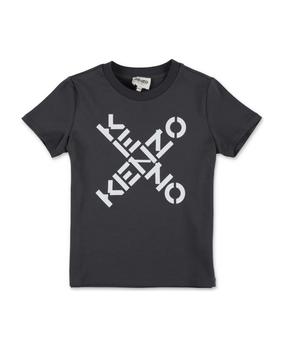 推荐Kenzo T-shirt Grigio Scuro In Jersey Di Cotone商品