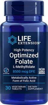 推荐Life Extension High Potency Optimized Folate, DFE - 8500 mcg (30 Tablets, Vegetarian)商品