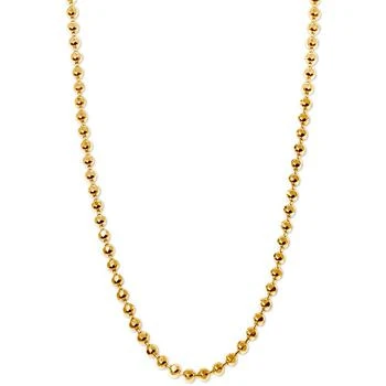 Alex Woo | 20" Ball Chain Necklace in 14k Gold,商家Macy's,价格¥2380