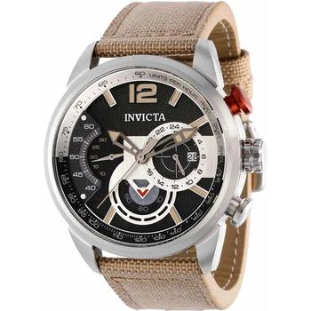 推荐Invicta Men's Watch - Aviator Quartz Chrono Date Display Khaki Nylon Strap | 39653商品