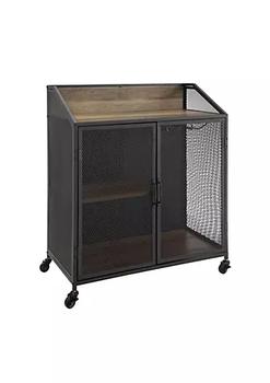 商品Offex | Modern 33" Industrial Bar Cabinet w/ Mesh - Rustic Oak,商家Belk,价格¥2407图片