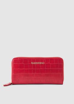 VALENTINO by Mario Valentino, Mario Valentino | Valentino Bags Womens Satai Fauc Croc Zip Around Wallet In Rosso商品图片 