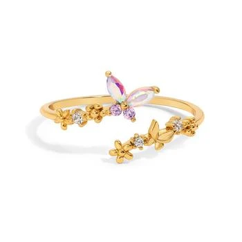 Girls Crew | Crystal Multi-Color Dance of the Butterfly Adjustable Ring,商家Macy's,价格¥432