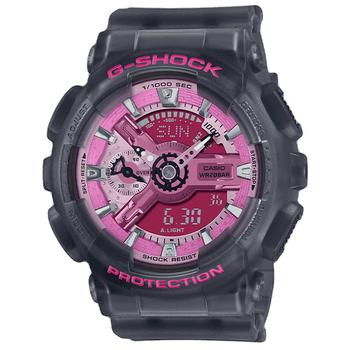 Casio | G-Shock Quartz Analog-Digital Pink Dial Ladies Watch GMAS110NP-8A商品图片,9.6折