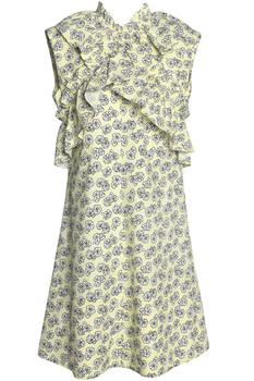Crossover Culture多少钱, Marni | Crossover ruffle-trimmed floral-print cotton-poplin dress商品图片 2.9折