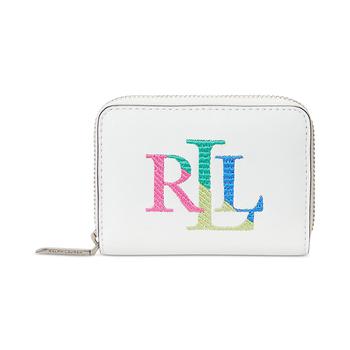 商品Ralph Lauren | Embroidered Leather Zip Wallet,商家Macy's,价格¥885图片