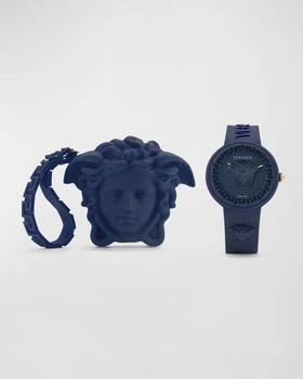 推荐Unisex Medusa Pop Navy Silicone Watch, 39mm商品