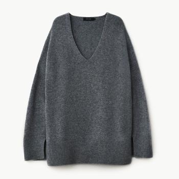Lisa Yang | Victoria Cashmere Sweater - Graphite商品图片,满$175享9折, 满折