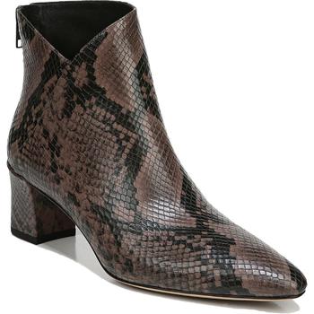 加拿大vince鞋, Vince | Vince Womens Lora-2 Leather Snake Print Ankle Boots商品图片 2折