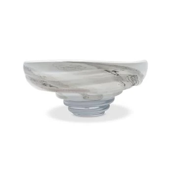 Vivience | 10.75"D White with Black Strokes Glass Centerpiece Bowl,商家Macy's,价格¥1070
