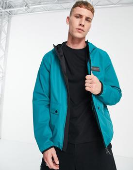 商品Barbour International Kenetic Muzzo windbreaker jacket in teal图片